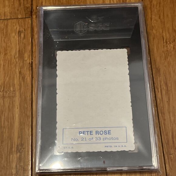 1969 Topps Deckle Edge Baseball #21 Pete Rose SGC 6 Nicely Centered - Picture 3 of 3
